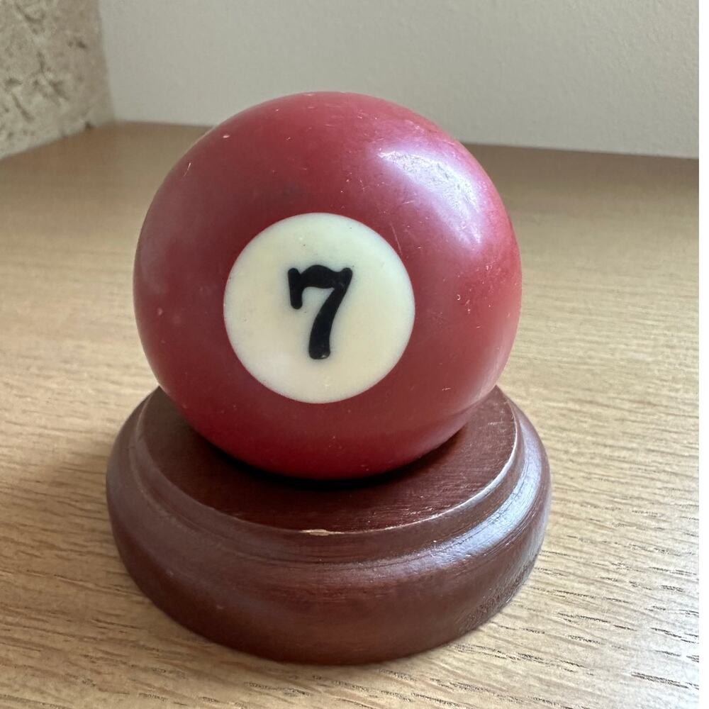 Billiard/Pool Regulation Resin 2.25" 6oz Replacement Ball Bold Number Burgundy 7